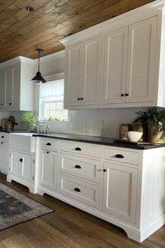 Looking to add warmth and charm to your farmhouse-style home? White Dove by Benjamin Moore is the perfect shade to achieve that timeless, inviting aesthetic. From kitchen cabinets to accent walls, this versatile hue can impart a sense of peaceful sophistication in any space. Embrace the cozy and elegant vibe of farmhouse living with these 7 amazing ideas using White Dove—it’s time to elevate your home with classic appeal! White Beadboard Kitchen Cabinets, White Beadboard Backsplash Kitchen, Farmhouse Kitchen Ceiling, Beadboard Backsplash Kitchen, Kitchen Ceiling Ideas, White Galley Kitchen, Cove Ceiling, Faux Wood Flooring, White Beadboard