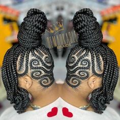 Stitch Braid Styles, Braid Heart, Braid Beauty, Feed In Braids Ponytail, Stitch Braid, Cornrows Hairstyles, Understood The Assignment, Braid Updo