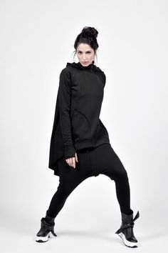 Subscribe for Aakasha Newsletter for Special Offers and Promo Codes Paste this link below in your browser http://eepurl.com/dvUKiz FREE EXPRESS SHIPPING to the U.S. for orders over 35$* Extravagant Maxi Shape Hoodie Featuring long sleeves with thumb holes, hood and two side pockets Asymmetric extravagant Shape, diagonal side zipper and interesting seam on the front Made from 100% cotton terry ®ALL RIGHT RESERVED 7,797,332 || 1 221 225 Womens Hoodies, Cartoon Outfits, Zipper Hoodie, Etsy Fashion, Sweater Fashion, Cotton Tops, Black Blouse, Tunic Dress, Promo Codes