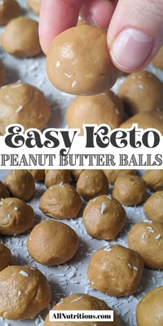 peanut butter balls are easy to make and so delicious