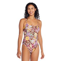 Printed Bandeau One Piece | Speedo USA