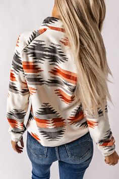 Western Fleece Pullover, Western Wishlist, Punchy Fashion, Print Outerwear, Western Aztec, Western Gifts, Stand Collar Jackets, Retro Jacket, Stylish Jackets