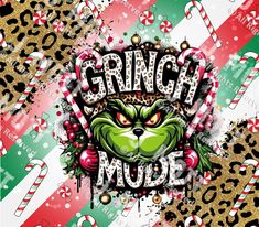 grino mode with candy canes and leopard print