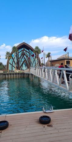 there is a bridge that crosses the water