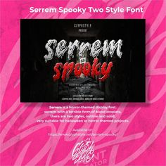 some type of font that looks like it is in the movie scream spooky two style font