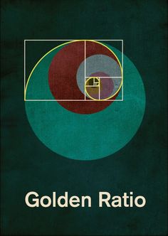 the golden ratio book cover with an image of a green and red circle on it