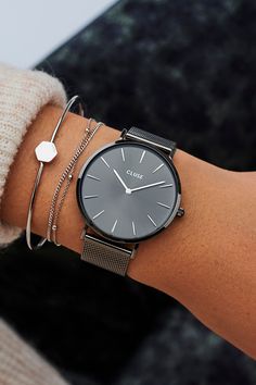 How To Style Watches Women, Cluse Watches Women, Best Watches Women, Classy Womens Watches, Watch And Bracelets, Casual Watches Women