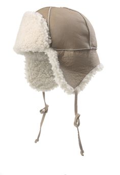 Double Faced Shearling Aviator Shell: 100% Shearling Lining: NA Made in Canada Washing Instructions: Fur clean only Crown Cap, Ivy Cap, Luxury Hats, Aviator Hat, Mitten Gloves, Washing Instructions, Black And Brown, Scarf Accessory, Baseball Hats