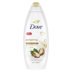 New Dove Body Wash for Dry Skin Shea Butter with Warm Vanilla Cleanser That Effectively Washes Away Bacteria While Nourishing Your Skin 22 oz Description Looking for a skin cleanser that indulges your senses and helps to soften skin. The 1 dermatologist recommended body wash, Dove Shea Butter with Warm Vanilla Body Wash nourishes your skin and senses with shea butter and warm vanilla while leaving skin soft and smooth. This Shea Butter body wash is sulfate and paraben-free with a mild, pH-balanc Suave Body Wash Milk And Honey, Dove Pampering, Dove Purely Pampering, Pamper Skin, Vanilla Body Wash, Vanilla Soap, Dove Body Wash, Shower Skin Care