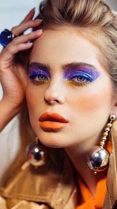 Disco Makeup 1970s, 70’s Disco Makeup, 70s Makeup Disco, 70s Disco Makeup, Glam Rock Makeup