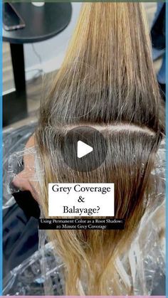 Best Hair Colour For Grey Roots, Blonde Highlights Covering Grey, Blonde Balayage To Hide Grey, Blonde Covering Grey Hair, Balayage On Graying Hair, Balayage Hair With Grey Roots, Highlights For Grey Coverage, Hair Colour To Blend Grey Roots, Balayage With Natural Grey Roots