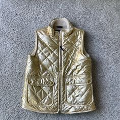 Never Worn. Brand New Without Tags Metallic Vest, Kids Jacket, Kids Shop, Jackets & Coats, Brand New, Tags, Gold, Color