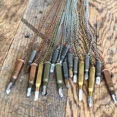 New And Handmade Adjustable Upcycled Necklace For Gift, Western Closet, Bullet Casing Jewelry, Hunting Jewelry, Mens Western, Hardware Jewelry, Bullet Necklace, Scrap Art, Bullet Casing