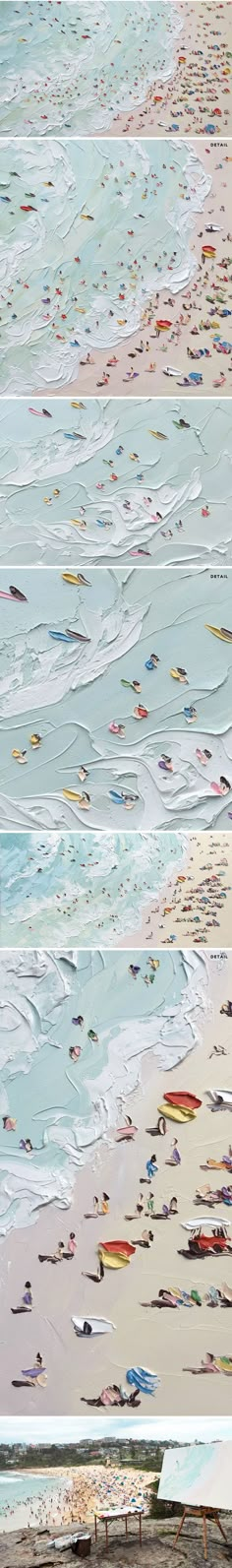 two pictures of people walking on the beach with surfboards