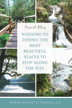 a collage of photos with the words travel blog namamoo - the most beautiful places to stop along the way