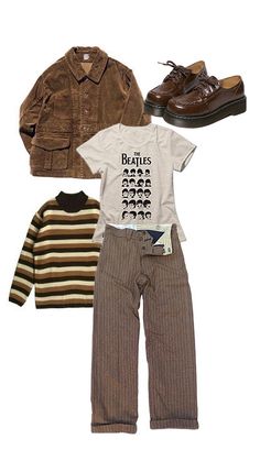 Jooncore Outfits, Corduroy Hat Outfit, Mens Clothing Aesthetic, Earthy Grunge Outfits Masc, Goblincore Outfits Masculine, Gremlincore Outfits Masc, Folk Aesthetic Outfit, Mac Demarco Overalls, Indie Fall Outfits