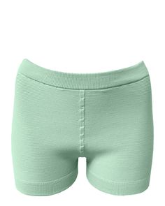 Chloe is a boy short style swim bottom. Knit with Sorona, a naturally-derived alternative nylon that's fast-drying and has plenty of stretch, yet holds it shape when wet. This innovative material keeps our planet cool while you are basking in the sun. Knit in one continuous piece in a waste less process, Chloe is completely seamless for added comfort and strength. DETAILS Quick Dry Seamless Lightweight Unlined Each swimsuit is made to order just for you. Allow an extra 5-7 business days for prod Green Seamless Fitted Shorts, Green Stretch Shorts With Seamless Construction, Fitted Green Seamless Shorts, Fitted Seamless Green Shorts, Fitted Green Shorts With Seamless Construction, Green Stretch Boxer Briefs For Summer, Green Micro-elastic Bottoms For Poolside, Micro-elastic Green Bottoms For Poolside, Green Short-length Bottoms For Poolside