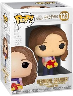 the pop vinyl figurine has been made to look like hermione grangerer