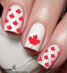 The Package Includes: 1. Canada day Nail Art Sticker Wrap (20 Decals per sheet) 2. Instruction You will recieve exactly what you see on the last image of the item. These lovely decals can be applied over any colour and any type of nails such as regular polish, soak off gel, hard gel and acrylic. To check the size of each decal, please see the last image of the item. Easy to apply: 1. Trim, clean and paint your nails in the colour of your choice. 2. Cut the patterns in your desired size in order Canada Day Nails, Olympic Nails, Type Of Nails, Dance Nails, Flag Nails, Homemade Art, Nail Art Sticker, Nail Art Designs Videos, Decal Paper