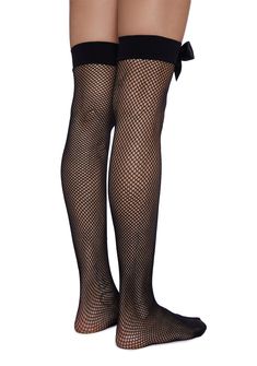 cuz you are timeless. These thigh highs have a sheer fishnet construction and a bow trim. Fishnet Thigh Highs, Tights Socks, Goth Shoes, Runway Model, Emily The Strange, Corset Mini Dress, Fishnet Tights, Tripp Nyc, Thigh High Stockings