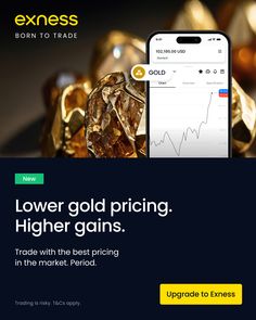 an email ad with gold prices on the screen and text reading lower gold pricing higher gains