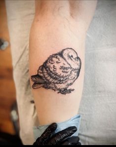 a small bird tattoo on the arm