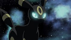 an animated black cat with glowing eyes in the night sky