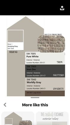 the homepage for an interior and exterior paint company, with different colors on it