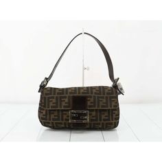 Fendi Baguette Classic Zucca Print Fendi Monogram Fendi Baguette Cotton Brown Fendi Monogram, Fendi Baguette, Fendi Bags, Limited Time, Fendi, Bag Lady, Monogram, Shoulder Bag, Clothes