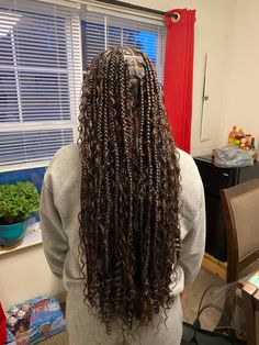 Braid Inspiration, Cute Curly Hairstyles, Box Braids Styling, Hairdos For Curly Hair, Protective Hairstyles Braids, Boho Braids, Natural Hair Braids, Pretty Braided Hairstyles