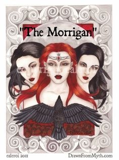 three women with red hair and black wings are featured in the cover of this book