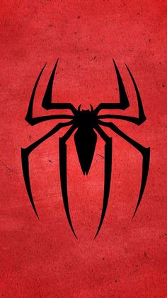 a spiderman logo on a red background poster by setsirin art and design