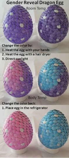 the instructions for how to make a dragon egg