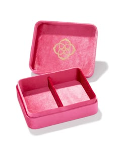 Looking for a storage solution that’s just as stunning as your favorite styles? Look no further than the Mattie Large Box in Hot Pink. This velvet-covered box is equal parts practical and fashionable, with large compartments to organize your jewelry in style. Material Velvet Size Exterior: 6.3" x 5.3" x 2.0", Interior: 6.1" x 5.0" (with .15" height divider) Please note: Due to the one-of-a-kind nature of the medium, exact colors and patterns may vary slightly from the image shown. | Kendra Scott Mattie Large Box in Hot Pink | Velvet Hot Pink Kendra Scott, Pink Kendra Scott, Hollywood Art Deco, Preppy Eclectic, Tennis Preppy, Charlie 1 Horse Hat, Preppy Country, Consuela Bags, Hollywood Art