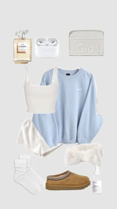 House Wear Outfits, Comfy School Outfits Summer, Movie Fits Comfy, Clean Girl Loungewear, Coquette Lazy Outfits, Preppy Sleep Outfits, Airport Outfit Shuffles, Outfit Ideas Layout, Everyday Outfits Fall