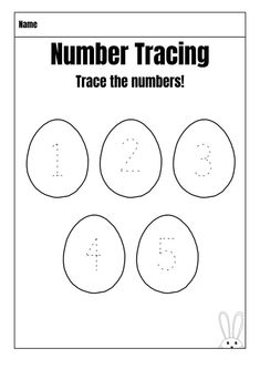 traceable numbers from 1 to 5 inside eggs Number Counting Worksheets, Math Worksheets For Preschoolers, Fun Worksheet, Worksheets For Preschoolers, Math Sheets, Tracing Worksheets Preschool