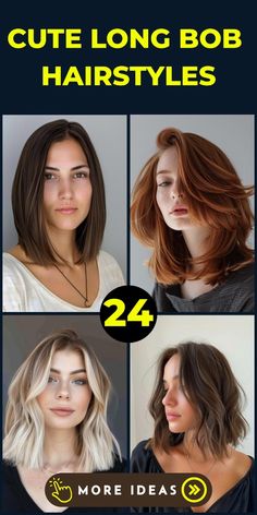 Elevate your look with these captivating long bob hairstyles! Discover 24 ways to embrace the timeless beauty of this classic cut. From edgy asymmetrical bobs to soft, romantic curls, there's a style to suit every personality and occasion. Haircuts To Try, Romantic Curls, Long Bob Haircuts