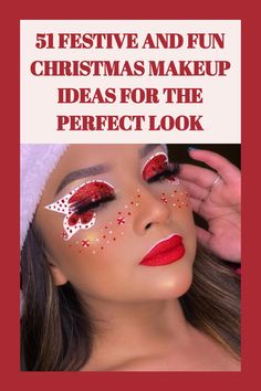 Christmas Makeup Ideas Holiday Makeup Christmas, Makeup Christmas, Christmas Makeup Look, Bold Red Lips, Holiday Makeup, Christmas Makeup, Pretty Christmas, Gold Eyes, Ideas Christmas