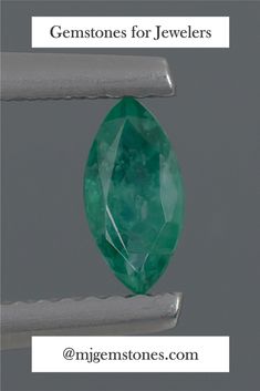 ◊ Natural Emerald Loose Gemstone ◊ Carat Weight: 0.46ct ◊ Cut: Marquise Shape ◊ Color: Green ◊ Clarity: Slightly Included (see below) ◊ Measurement: 7.00×3.58×3.08mm ◊ Treatment: Oiled ◊ Mineral: Beryl ◊ Birthstone: May ◊ Stock No. 10132 Green Gem, Green Gems