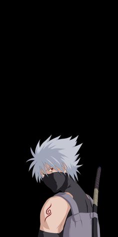 Minimal Homescreen, Kakashi Hatake, Anime Character, Wallpapers, Anime, Clothes, Black