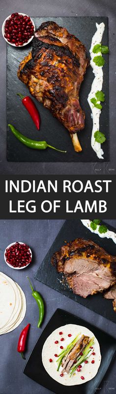 Indian Roast Lamb Cucumber Pancakes, Spicy Yogurt Sauce, Roast Lamb, Mutton Recipes, Recipe Indian