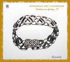 kotsokalis art | handmade  Creations our fantasy ..!!! Art Handmade, Silver Bracelet, Bracelet, Silver, Art