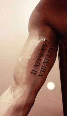 a man's arm with the word william written on it