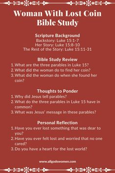 Woman with lost coin All God's Women podcast Bible study Parable Of The Lost Coin, Women Bible Study, Bible Journal Notebooks, Bible Study Topics, Bible Study Printables, Free Bible Study, Bible Study Plans