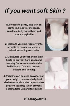 Tips For Soft Skin, Beauty Tricks And Tips, How To Get Pale Skin Fast, Soft Skin Tips, Smooth Skin Tips, Wonyoungism Tips, Beginner Skin Care Routine, Selfcare Tips, Diy Skin Care Routine