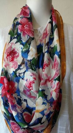 "Vintage Diane VonFurstenburg DVF designer Floral printed scarf. Features: -lightweight -sheer -multicolor floral print -square Material: unknown, the care tag had been removed. Measurements: 31\" sq. Condition: normal vintage wear. Free of stains but does have 1 small pin hole as shown in the last picture." Artistic Multicolor Floral Print Silk Scarf, Artistic Multicolor Silk Scarf With Floral Print, Multicolor Silk Shawl For Spring, Summer Silk Scarf With Floral Print One Size, Multicolor Floral Print Scarf, One Size, Spring Floral Print Silk Scarf, Summer Floral Print Silk Scarf One Size, One Size Multicolor Floral Print Scarf, Artistic Multicolor Floral Print Scarves