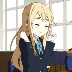 Mugi K On, Anime Reaction, Gif Icons, Slice Of Life Anime, Moe Anime, Anime Gifs