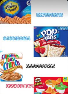 different cereals and snacks are shown in this ad for the grocery store's website