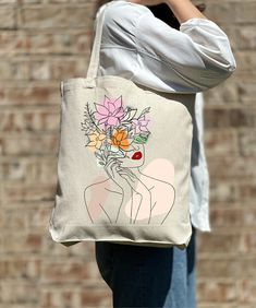 Woman Floral Tote Bag, Flower Tote Bag, Casual Tote Bag, Cute Tote, Nature Lover, Women Shoulder Shirt, Gift For Women, Tote Bag Aesthetic 🎉 Welcome to Our Eco-Chic Boutique! 🎉 💐 We're Absolutely Delighted to Have You! 💐 Diving into our boutique feels like uncovering a secret garden of treasures, all thoughtfully selected with you in mind. Our mission is to fill your world with joy and satisfaction, handpicking each piece to ensure your shopping journey with us is nothing short of wonderful. Beige Flower-shaped Shopping Bag, Trendy Flower-shaped Bag For Gifts, Artistic Everyday Satchel Bag, Artistic Satchel Bags For Everyday Use, Beige Flower-shaped Canvas Bag For Daily Use, Artistic Bags For Everyday Use, Artistic Beige Shoulder Bag For Everyday Use, Artistic Beige Rectangular Bag, Artistic Pouch Bag For Daily Use