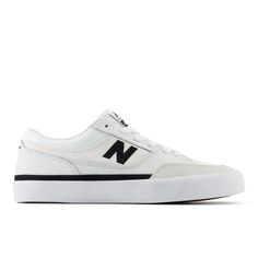 The first pro model for skateboarder Franky Villani  featuring classic skate materials and colors inspired by his unique view of the world – now in a low top. White New Balance Skate Shoes For Streetwear, New Balance Skate Shoes For Skateboarding, New Balance Low-top Skate Shoes For Streetwear, Urban Skate Shoes With Logo Patch, New Balance Low-top Skateboarding Sneakers, Sporty New Balance Skate Shoes For Skateboarding, New Balance Low-top Skate Shoes With Gum Sole, Casual Low-top New Balance Skate Shoes, White Skate Shoes With Logo Patch For Skateboarding